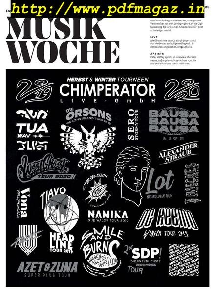 Musikwoche – 26 August 2019 Cover