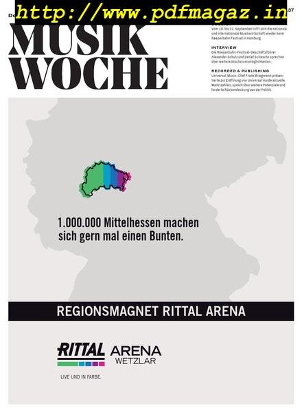 Musikwoche – 9 September 2019 Cover