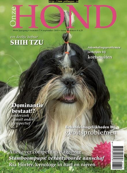 Onze Hond – augustus 2019 Cover