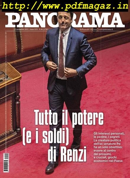 Panorama Italia – 25 settembre 2019 Cover
