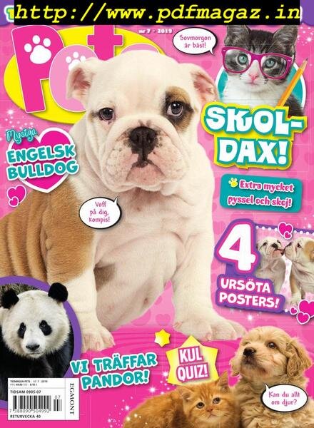 Pets Sverige – augusti 2019 Cover