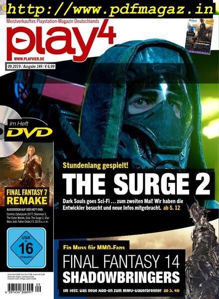 Play4 – August 2019 Cover