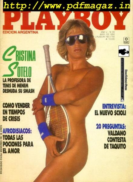 Playboy Argentina – April 1990 Cover