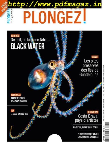 Plongez ! – aout 2019 Cover