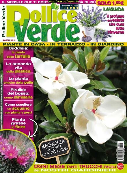 Pollice Verde – agosto 2019 Cover