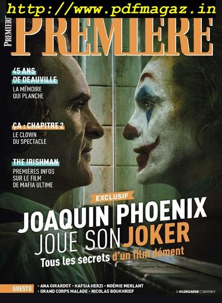 Premiere – aout 2019 Cover