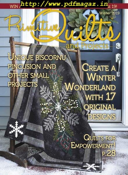 Primitive Quilts and Projects – September 2019 Cover