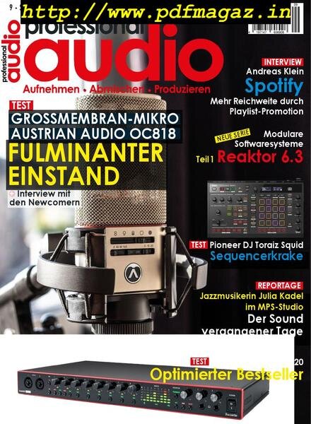 Professional Audio – September 2019 Cover