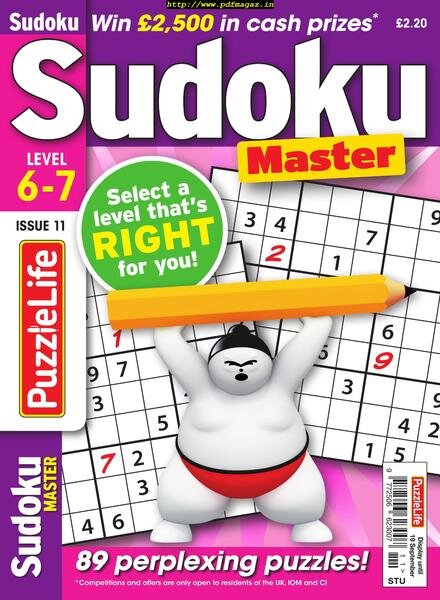 PuzzleLife Sudoku Master – August 2019 Cover