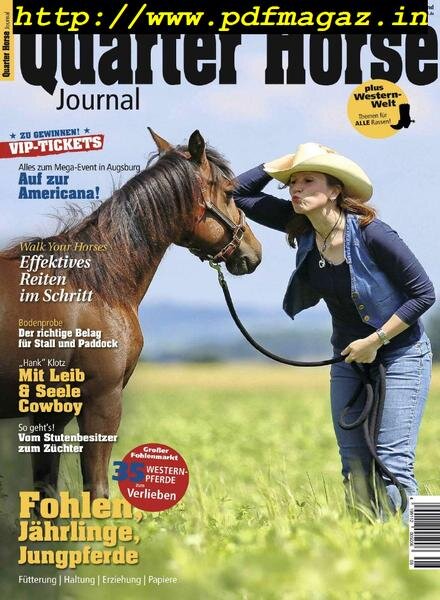 Quarter Horse Journal – August 2019 Cover