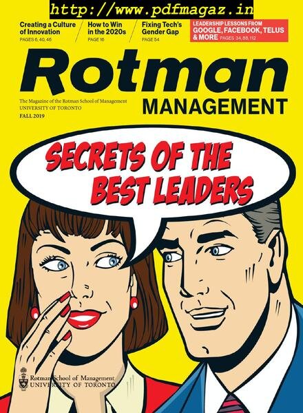 Rotman Management – August 2019 Cover
