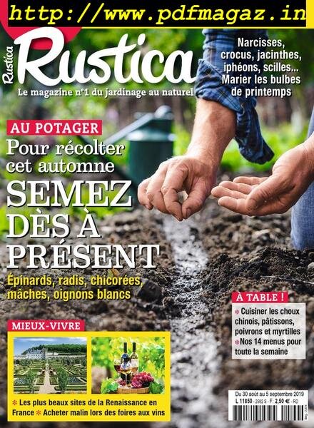 Rustica – 30 aout 2019 Cover