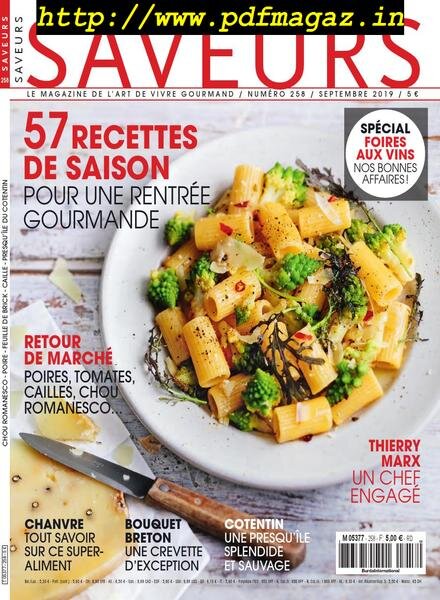 Saveurs France – Septembre 2019 Cover