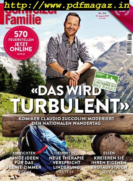 Schweizer Familie – 22 August 2019 Cover