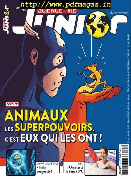 Science & Vie Junior – octobre 2019 Cover