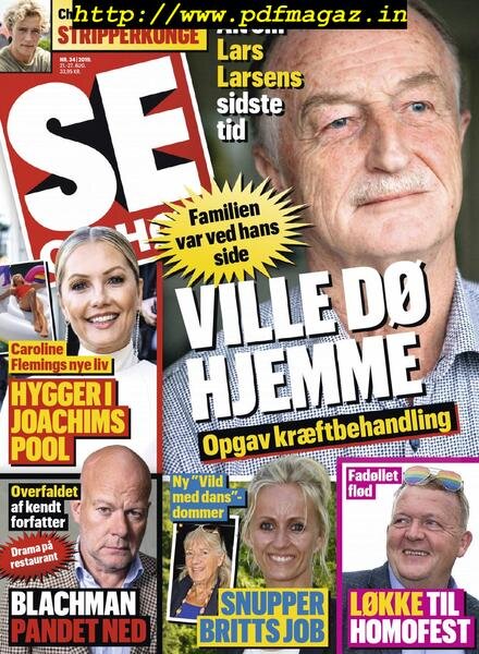 SE og HoR – 21 august 2019 Cover