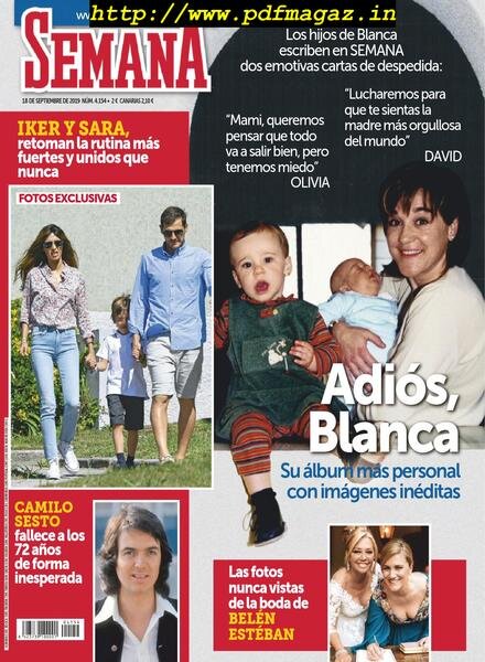 Semana Espana – 18 septiembre 2019 Cover