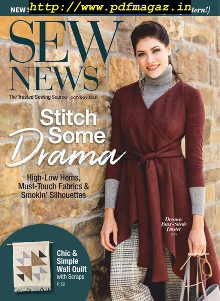 Sew News – October 2019 Cover