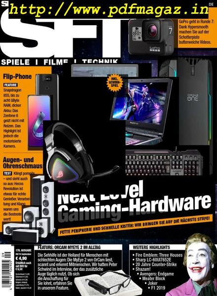 SFT – Spiele Filme Technik – August 2019 Cover