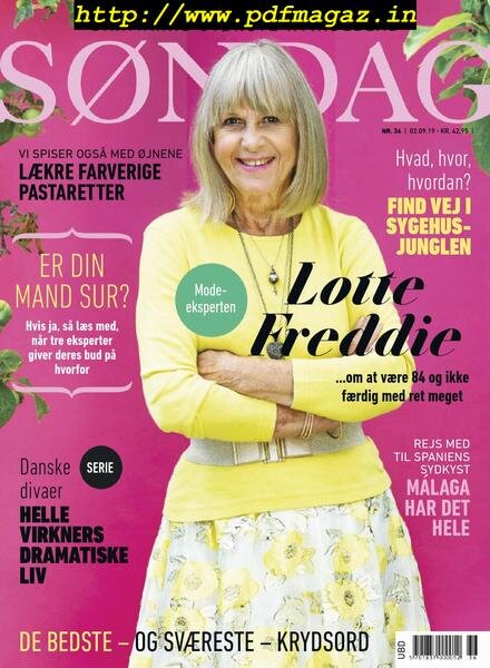 Sondag – 02 september 2019 Cover