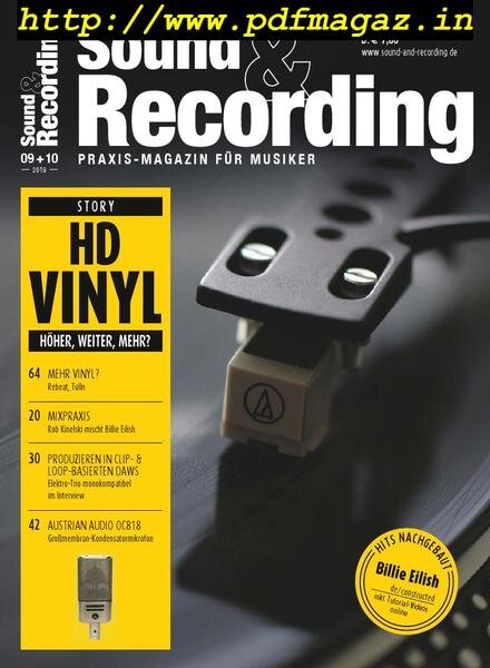 Sound & Recording – August 2019 Cover