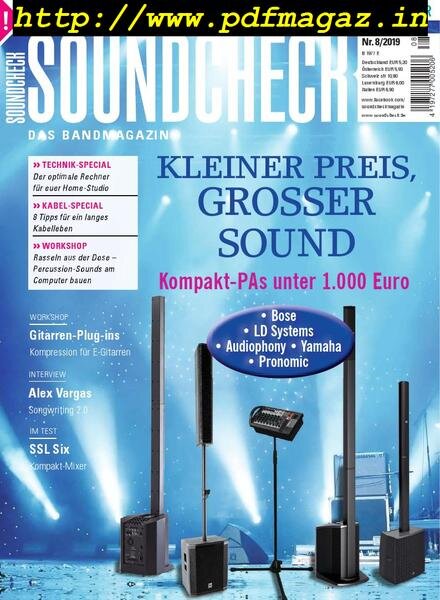 Soundcheck – August 2019 Cover