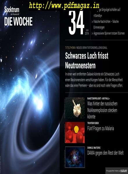 Spektrum Die Woche – 23 August 2019 Cover