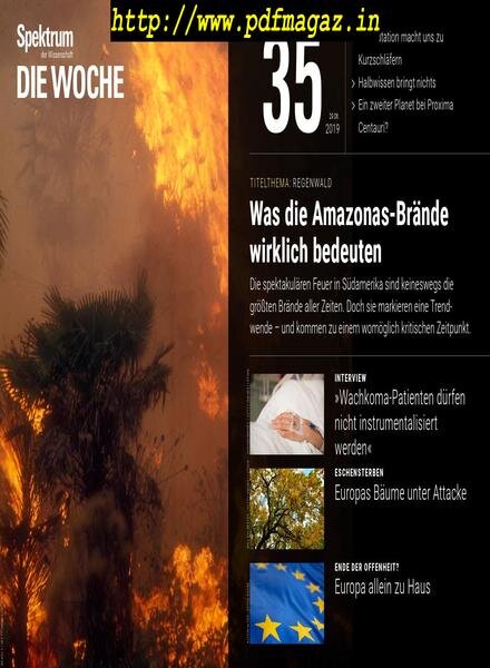 Spektrum Die Woche – 30 August 2019 Cover
