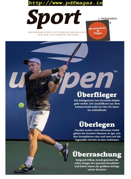 Sport Magazin – 01 September 2019 Cover