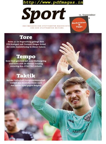 Sport Magazin – 15 September 2019 Cover