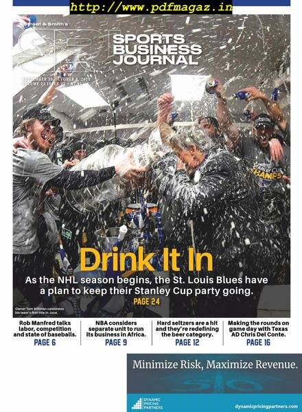 SportsBusiness Journal – 30 September 2019 Cover