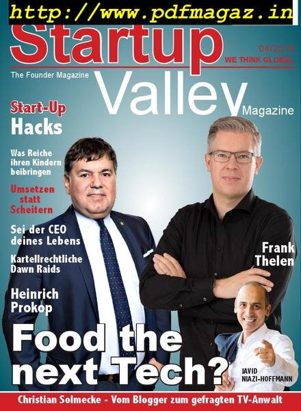Startup Valley – Nr.3 2019 Cover
