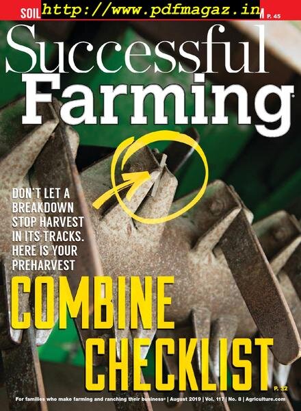 Successful Farming – August 2019 Cover