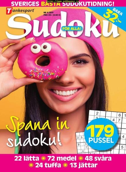 Sudoku fOr alla – 27 augusti 2019 Cover