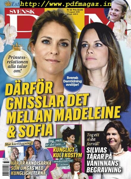 Svensk Damtidning – 01 augusti 2019 Cover