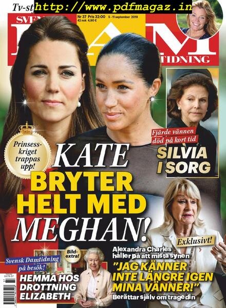 Svensk Damtidning – 05 september 2019 Cover