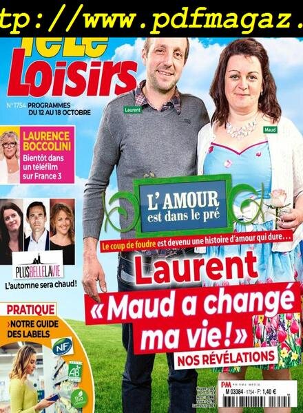Tele Loisirs – 7 Octobre 2019 Cover