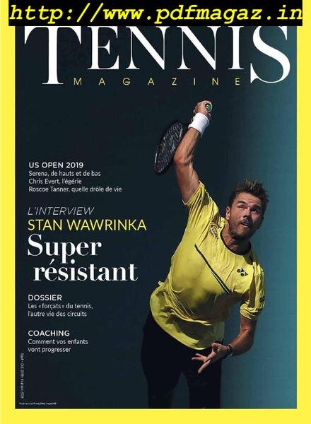 Tennis Magazine France – septembre 2019 Cover