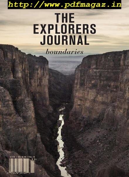 The Explorers Journal – September 2019 Cover