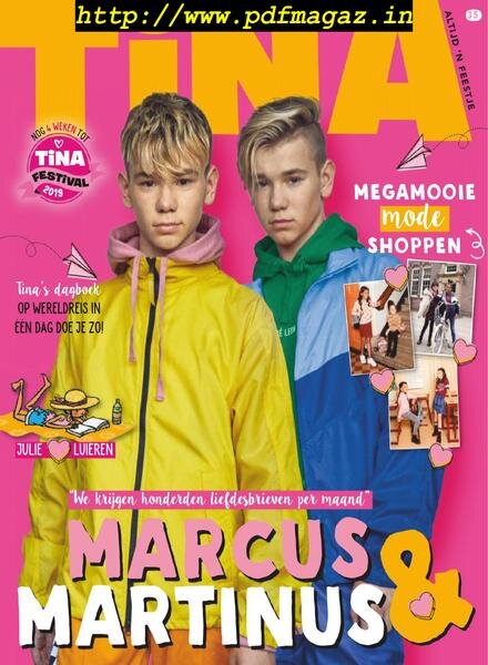 Tina Netherlands – 22 augustus 2019 Cover