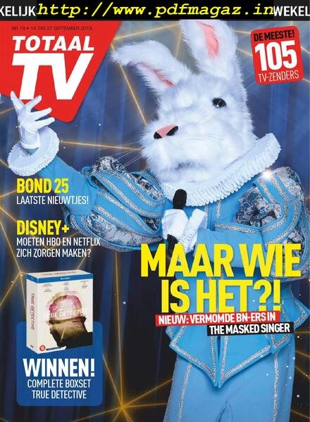 Totaal TV – 14 September 2019 Cover