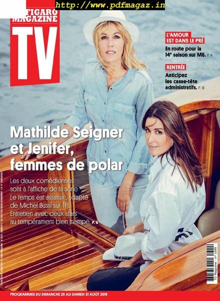 TV Magazine – 25 Aout 2019 Cover