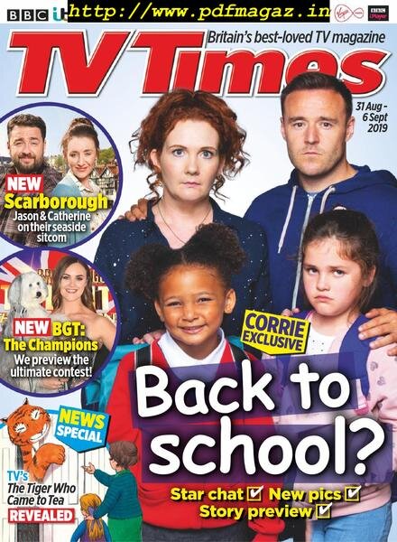 TV Times – 31 August 2019 Cover