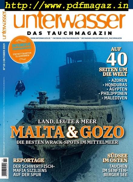 Unterwasser – Oktober 2019 Cover