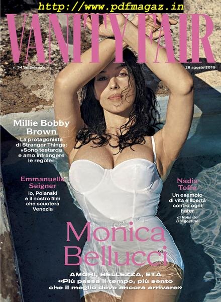 Vanity Fair Italia – 28 agosto 2019 Cover