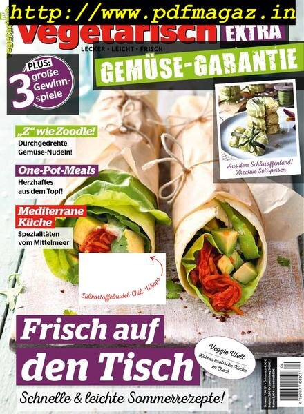 Vegetarisch Fit – Juli-August 2019 Cover