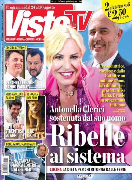 Visto Tv – 20 agosto 2019 Cover