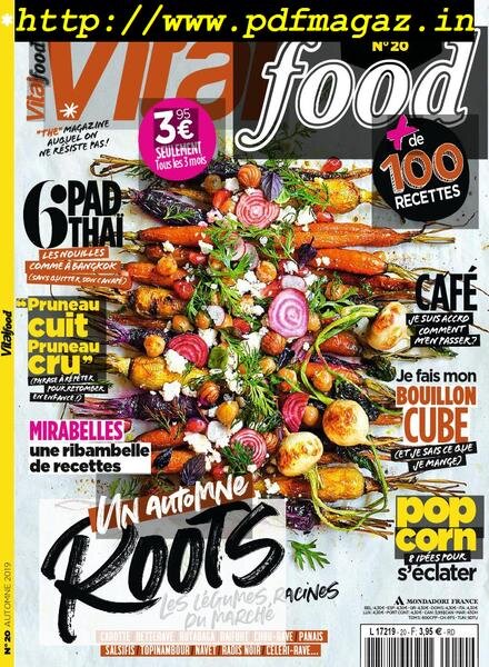 Vital Food – aout 2019 Cover
