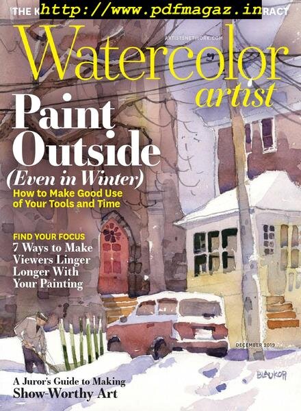 Watercolor Artist – December 2019 Cover