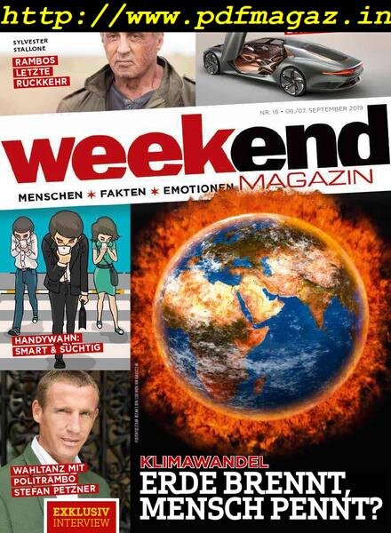 Weekend Magazin – 05 September 2019 Cover